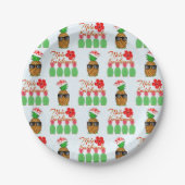メレカリキマカハワイアンパイナップルメリークリスマス ペーパープレート (正面)