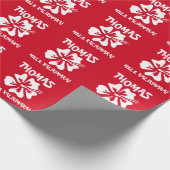 メレカリキマカハワイアンフラワートロピカルクリスマス ラッピングペーパー (角)