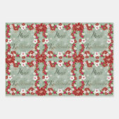 メレカリキマカハワイアンフローラギフトラップ ラッピングペーパーシート (正面3)