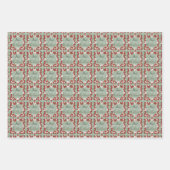 メレカリキマカハワイアンフローラギフトラップ ラッピングペーパーシート (正面)