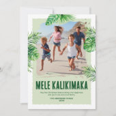 メレカリキマカハワイアン写真クリスマス シーズンカード (正面)