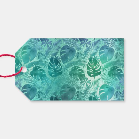 メレカリキマカハワイアン熱帯ビーチ写真 ギフトタグ (裏面横)