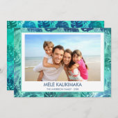 メレカリキマカハワイアン熱帯ビーチ写真 シーズンカード (正面/裏面)
