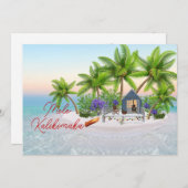 メレカリキマカハワイインクリスマスホリデーカード シーズンカード (正面/裏面)