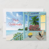 メレカリキマカハワイインクリスマスホリデーカード シーズンカード (正面)