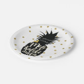 メレカリキマカパイナップルクリスマスホリデーパーティー ペーパープレート (アングル)