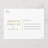 メレカリキマカパイナップルクリスマスホリデーフォト シーズンポストカード (裏面)