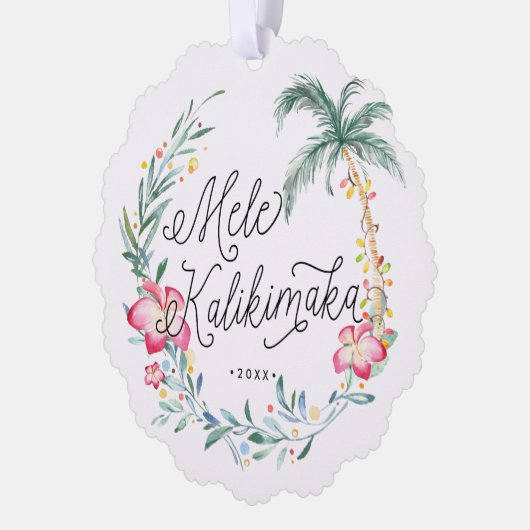 メレカリキマカパーソナライズされたクリスマス写真 オーナメントカード (左)