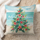 メレカリキマカパームツリートロピカルクリスマスデコール クッション (ブランケット)