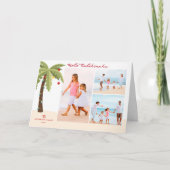 メレカリキマカパームツリー3写真クリスマス シーズンカード (正面)