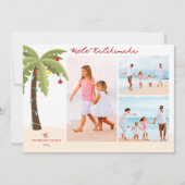 メレカリキマカパームツリー3写真クリスマス シーズンカード (正面)