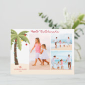 メレカリキマカパームツリー3写真クリスマス シーズンカード (スタンド正面)