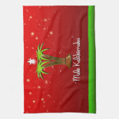 メレカリキマカパームツリーforクリスマス キッチンタオル (縦)