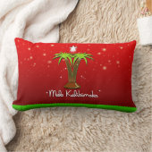 メレカリキマカパームツリーforクリスマス ランバークッション (ブランケット)