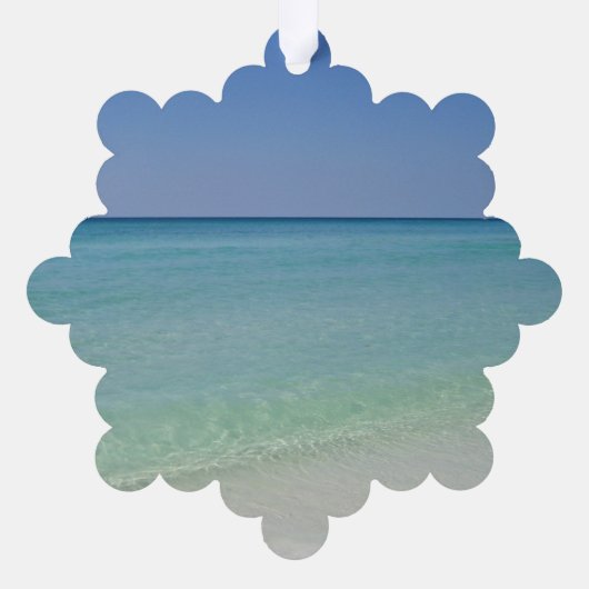 メレカリキマカビューティフルカスタムビーチクリスマス オーナメントカード (裏面)