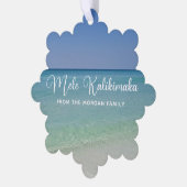 メレカリキマカビューティフルカスタムビーチクリスマス オーナメントカード (左)