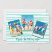 メレカリキマカビーチクリスマスシックティール（緑がかった色）写真 シーズンカード (正面)