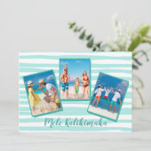 メレカリキマカビーチクリスマスシックティール（緑がかった色）写真 シーズンカード (スタンド正面)