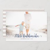 メレカリキマカビーチクリスマスフォトハワイアン シーズンカード (正面/裏面)