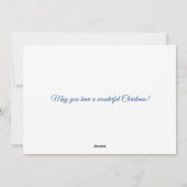 メレカリキマカビーチ写真かわいらしクリスマス シーズンカード (裏面)