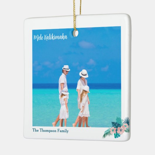 メレカリキマカビーチ2写真トロピカルクリスマス セラミックオーナメント (左)