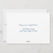 メレカリキマカファミリー写真ビーチクリスマス シーズンカード (裏面)