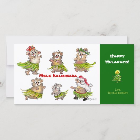 メレカリキマカフラハムスタークリスマスカード シーズンカード (正面)