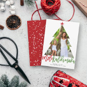 メレカリキマカブラシクリスマスツリー切り出し写真 シーズンカード