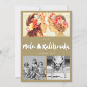 メレカリキマカブラシクリスマス3写真コラージュ シーズンカード (正面)