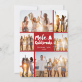 メレカリキマカブラシクリスマス6写真コラージュ シーズンカード (正面)