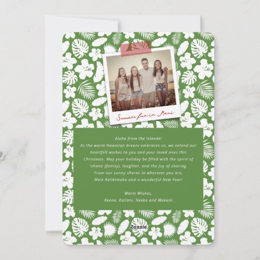 メレカリキマカブラシクリスマス6写真コラージュ シーズンカード (裏面)