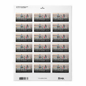 メレカリキマカブラシスクリプトフォトホリデーアドレス ラベル (フルシート)