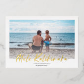 メレカリキマカミニマル写真クリスマス 箔シーズンカード (正面)