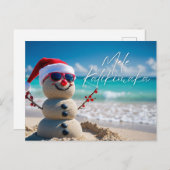 メレカリキマカメリークリスマスアイランドビーチスタイル ポストカード (正面/裏面)