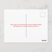 メレカリキマカメリークリスマスアイランドビーチスタイル ポストカード (裏面)