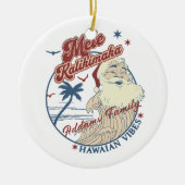 メレカリキマカメリークリスマスサンタハワイアン セラミックオーナメント (正面)