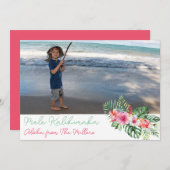 メレカリキマカメリークリスマスハイビスカス シーズンカード (正面/裏面)