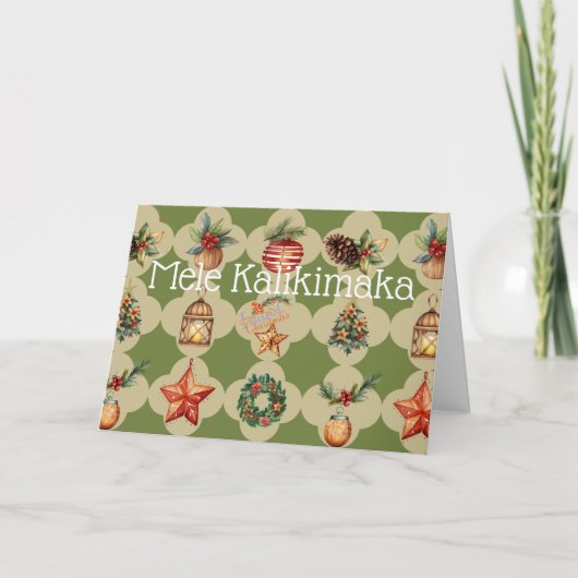 メレカリキマカメリークリスマスハワイアン シーズンカード (正面)
