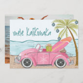 メレカリキマカメリークリスマスビーチサーフフォト シーズンカード (正面/裏面)