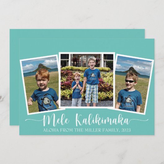 メレカリキマカメリークリスマスホリデーカード シーズンカード (正面/裏面)