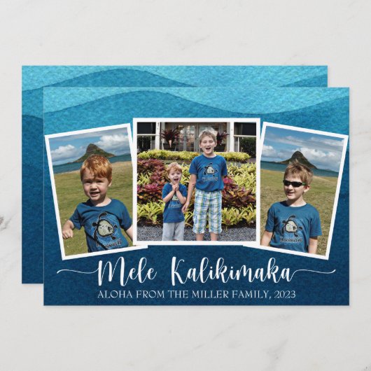 メレカリキマカメリークリスマスホリデーカード シーズンカード (正面/裏面)