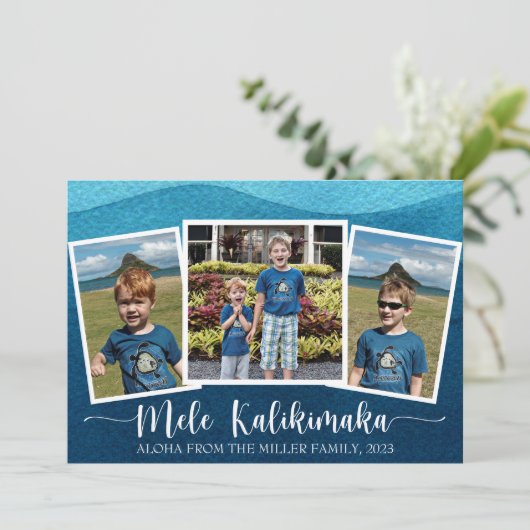 メレカリキマカメリークリスマスホリデーカード シーズンカード (スタンド正面)