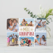 メレカリキマカモダンフォトコラージュハワイアン シーズンカード (スタンド正面)