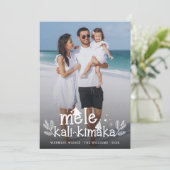 メレカリキマカモダンフォトハワイアンホリデーカード シーズンカード (スタンド正面)