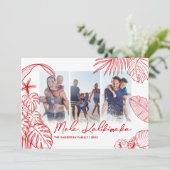 メレカリキマカレッド3写真クリスマス シーズンカード (スタンド正面)