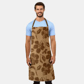 メレカリキマカヴィンテージパラオハワイアンハイビスカス エプロン (着用した状態)