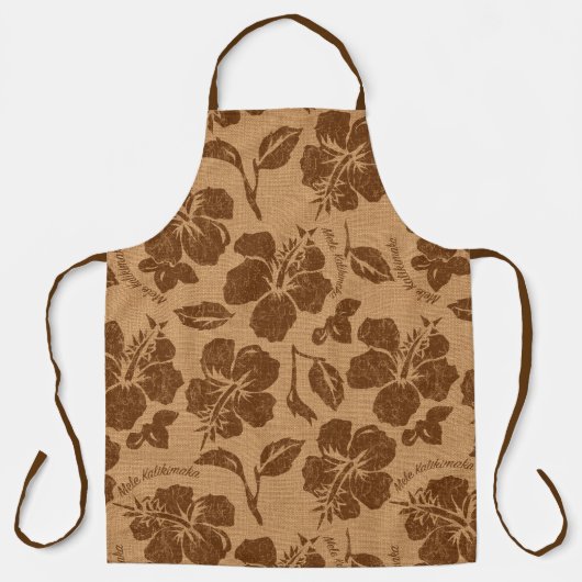メレカリキマカヴィンテージパラオハワイアンハイビスカス エプロン (正面)