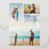 メレカリキマカ写真コラージュ 箔シーズンカード (正面)