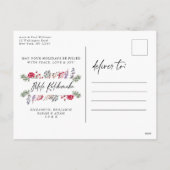 メレカリキマカ写真モダンハワイアンクリスマス シーズンポストカード (裏面)