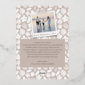 メレカリキマカ星モダンクリスマスツリー写真 箔シーズンカード (裏面)